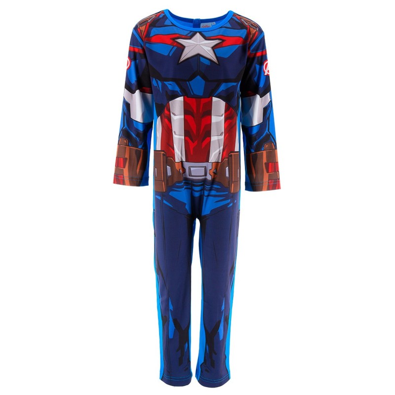 Pijama Mono Invierno Traje CAPITAN AMERICA