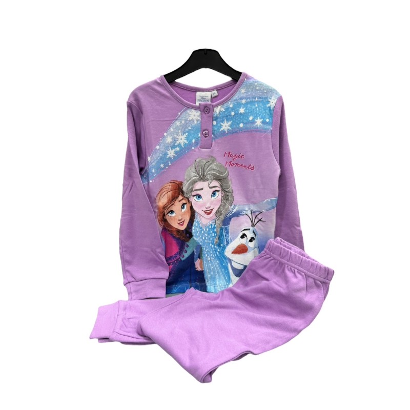 Pijama Niña Invierno Algodón FROZEN Morado