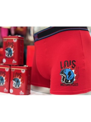 Bóxer Rojo LOIS Caja Metálica MOTORCYCLES 2