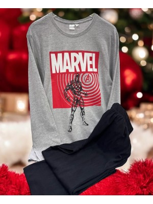 Pijama Hombre Invierno de Algodón Fino MARVEL