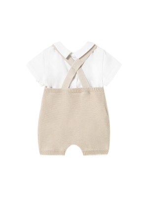 Conjunto Peto Corto Tricot y Camiseta Bebé MAYORAL 2