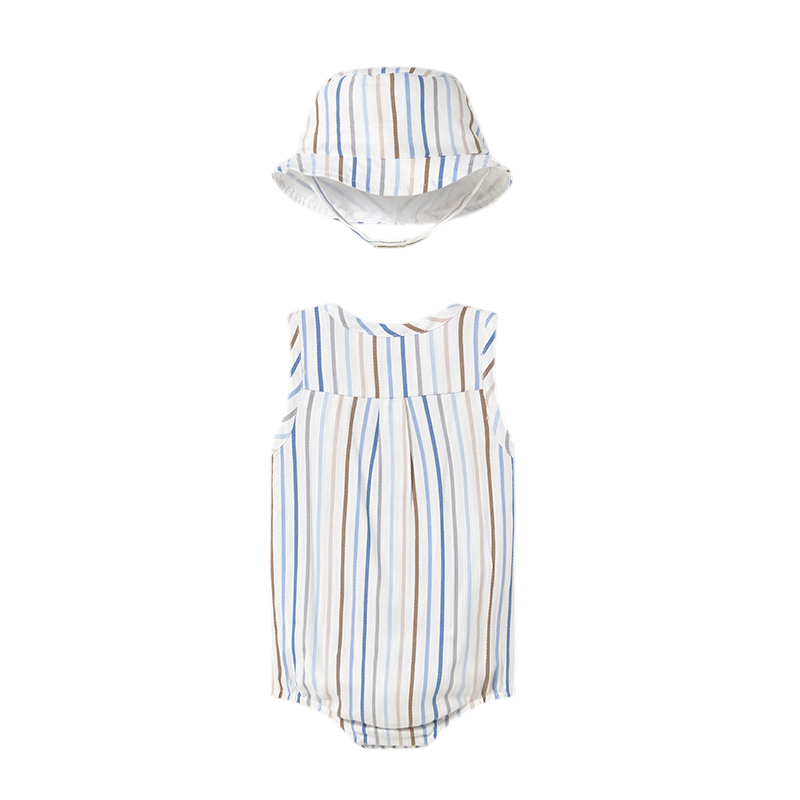 Pelele con Gorro Recién Nacido Mayoral Cielo