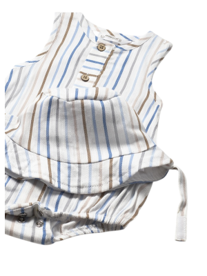 Pelele con Gorro Recién Nacido Mayoral Cielo 2