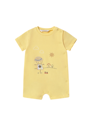 Set 2 peleles cortos recién nacido MAYORAL Color Amarillo 2