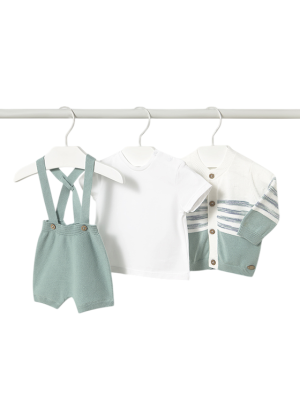 Set 3 pezzi di tricot con Baby Bean MAYORAL Colore Menta