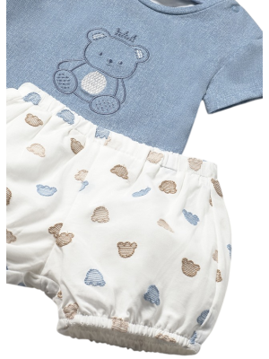 Conjunto bombacho y camiseta Bebé MAYORAL Color Jade 2