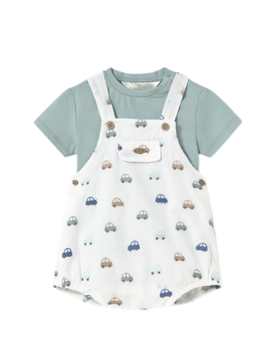 Tenue peto brodée et chemise bébé MAYORAL Jade