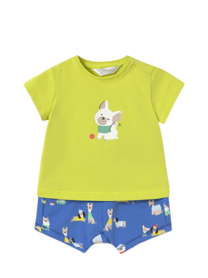 Set Hose und T-Shirt Tiere Baby Majoral Klein