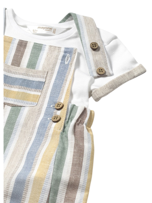 Conjunto peto y camiseta Bebé MAYORAL Multicolor 2