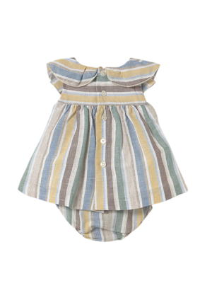 Nouvelle robe de lin rayures MAYORAL 2