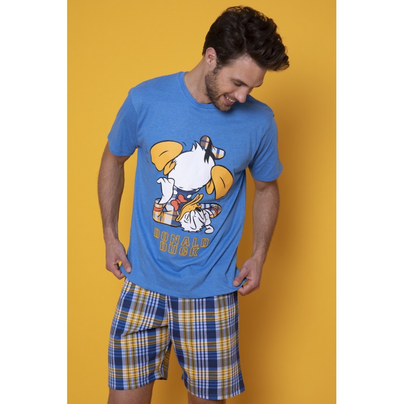 Pyjama Sommer Man DISNEY Pato Donald Farbe blau