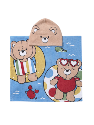 Plage de serviettes avec capuche bébé MAYORAL Ours