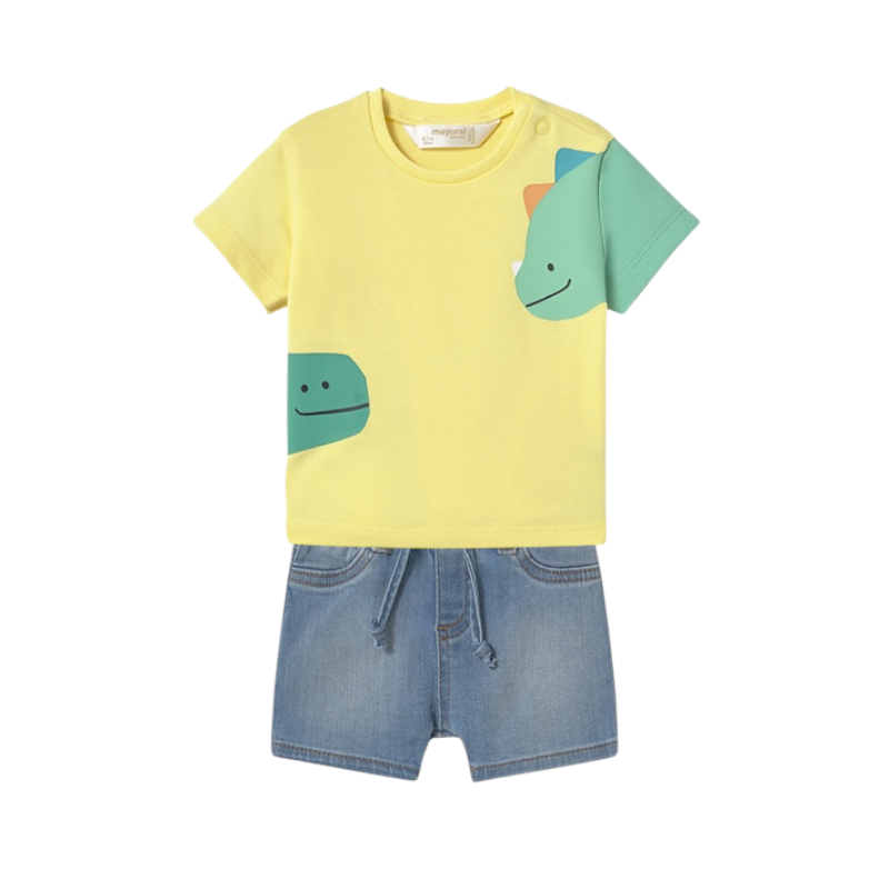 Conjunto Camiseta y Pantalón Vaquero Bebé MAYORAL