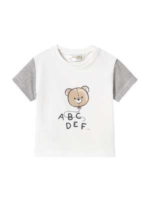 Set Pant et Baby T-shirt MAYORAL Blanc 2