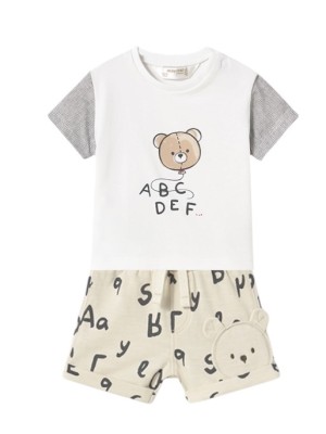 Set Pant e Baby T-shirt MAYORAL Bianco