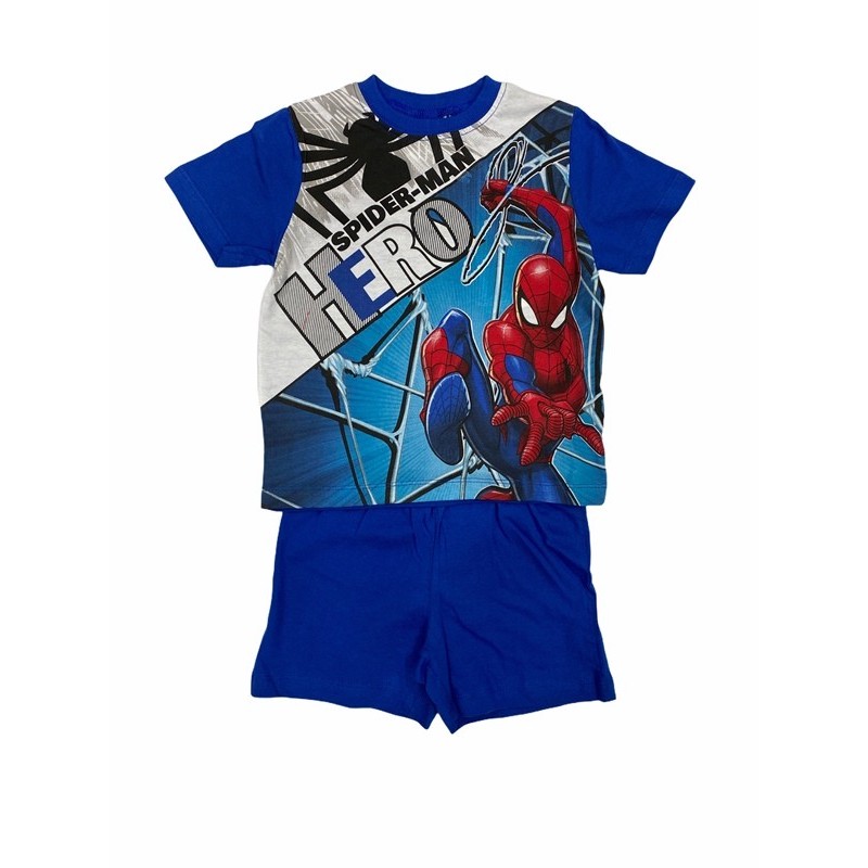 Summer Pijama for Boy SPIDERMAN Color AZUL