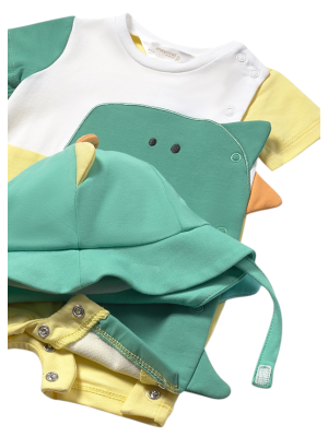 Pelele con gorro dinosaurio recién nacido MAYORAL Loro 2