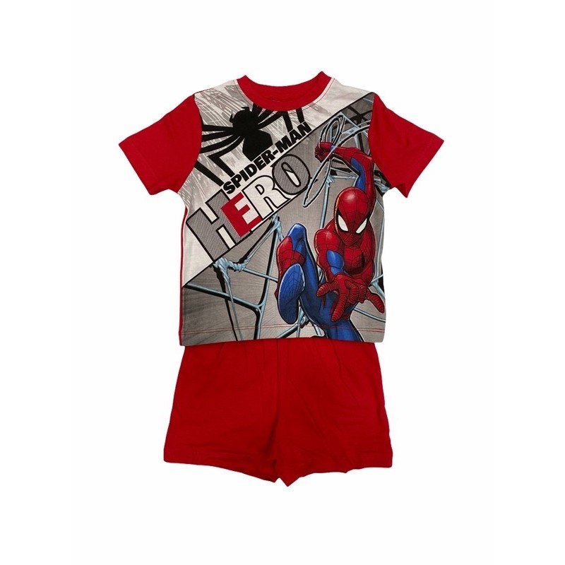 Pijama de verão para menino SPIDERMAN Cor ROJO