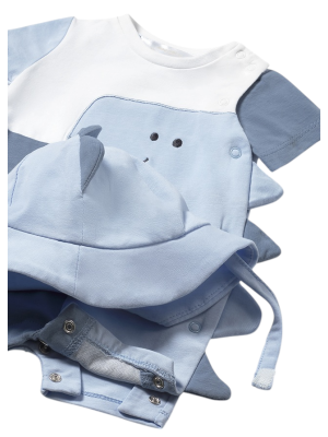 Pelele con gorro dinosaurio recién nacido MAYORAL Riviera 2