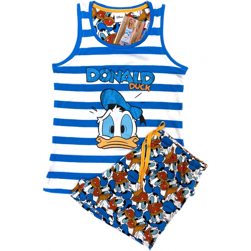 Pijama de Verano para Niña DISNEY Pato Donald Color Azul