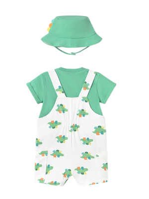 Conjunto 3 piezas peto estampado Bebé MAYORAL Loro 2