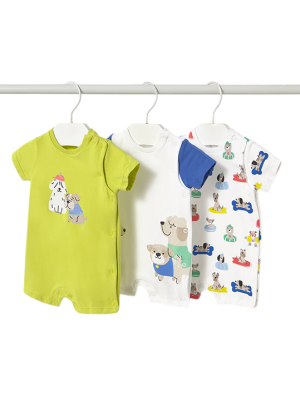 Set 3 Becken Neugeborene kurze Pyjamas MAYORAL