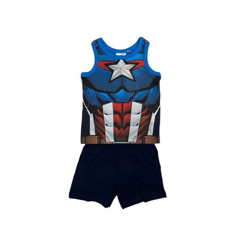 Pyjama Summer Child Marvel Avengers Capitão América