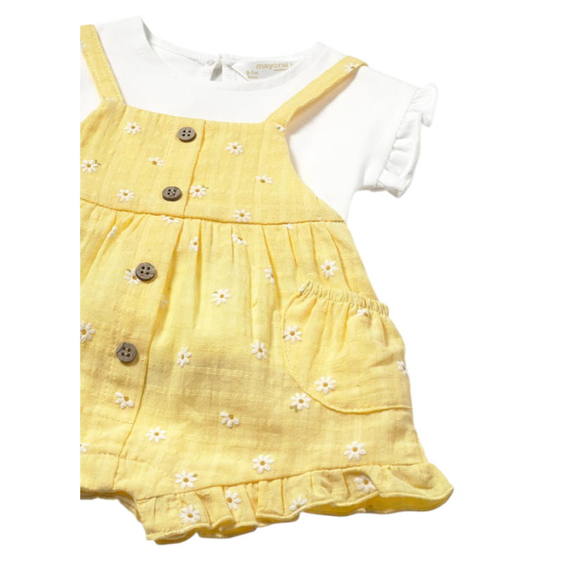 Conjunto peto y camiseta recién nacida MAYORAL Sunny