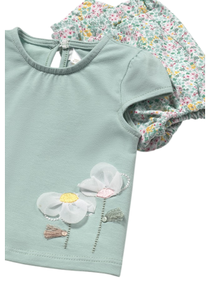 Conjunto 4 piezas estampado recién nacida MAYORAL Jade 2