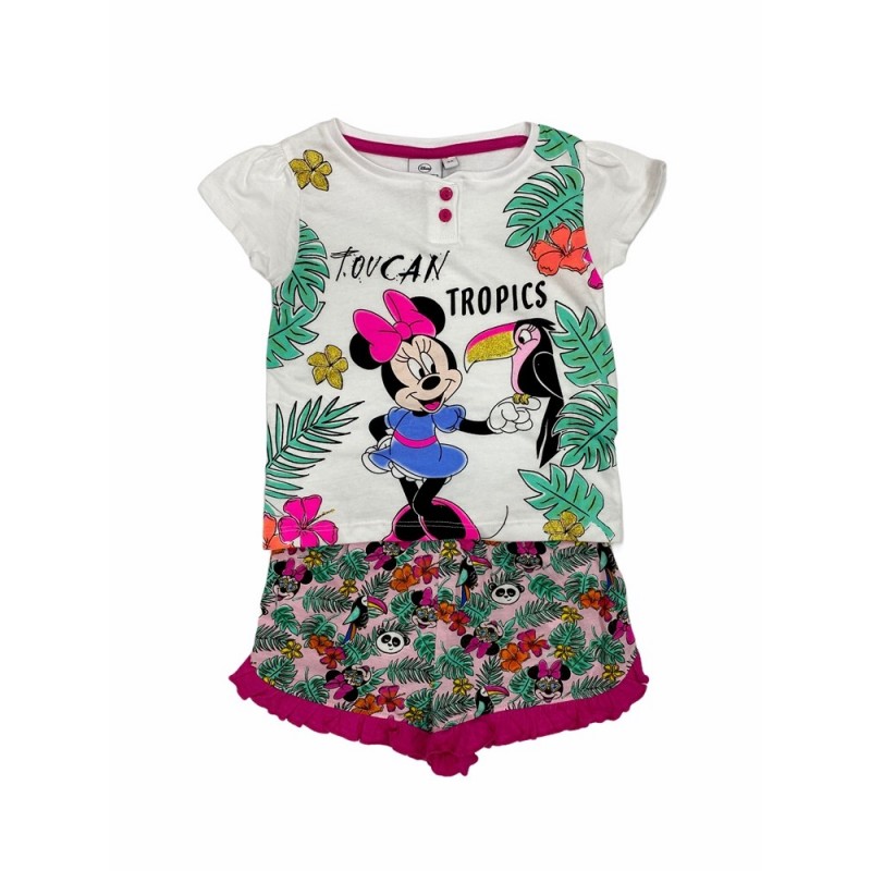 Pajamas de verão para meninas DISNEY Cor do rato de Minnie