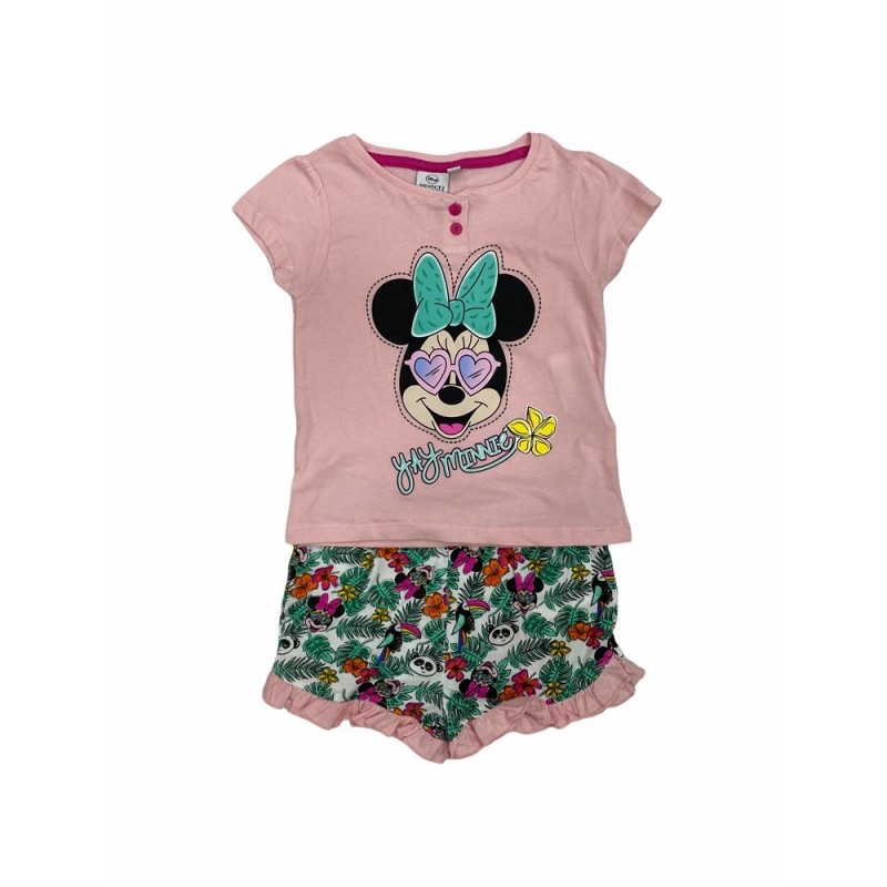 Pyjama d'été pour les filles DISNEY Minnie Mouse Couleur Rose