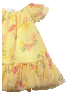 Tul Kleid Sommer Baby MAYORAL Sonnenblumenfarbe 2