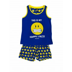 Pijama Verano Niña Tirantes SMILEY Color Azul 2