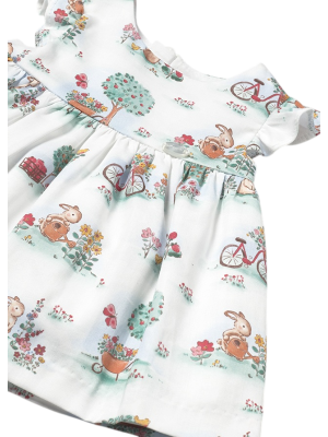 Vestido con cubrepañal estampado Bebé MAYORAL Jade