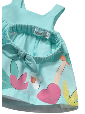 Babykleid mit Meerjungfrauen-Print und Stirnband 2