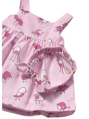 Robe avec diadem motif Bebé Pétalo 2