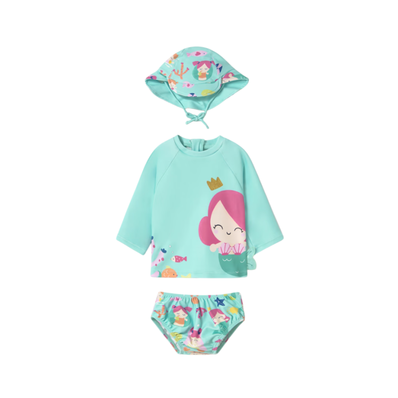 Conjunto baño camiseta protección solar bebe MAYORAL Sirena