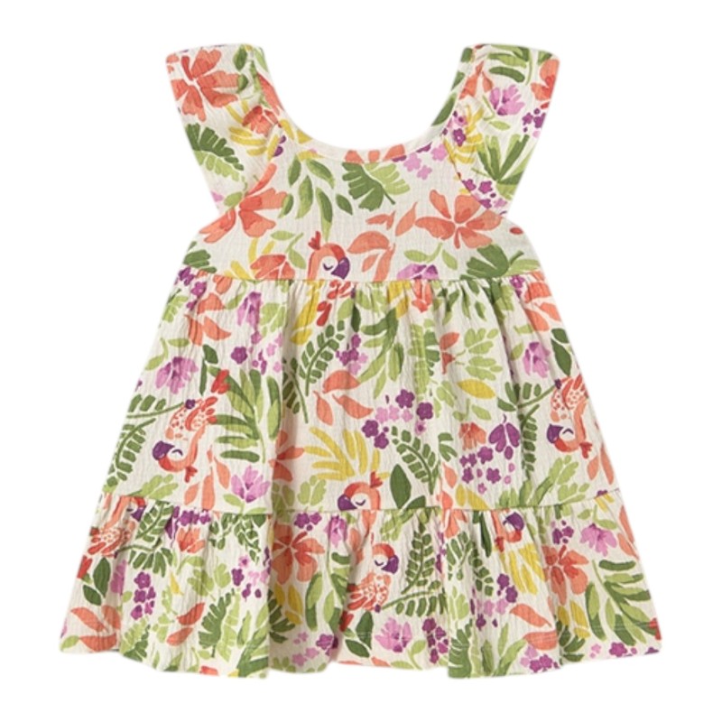 Vestido Tropical Bambula MAYORAL Zanahoria