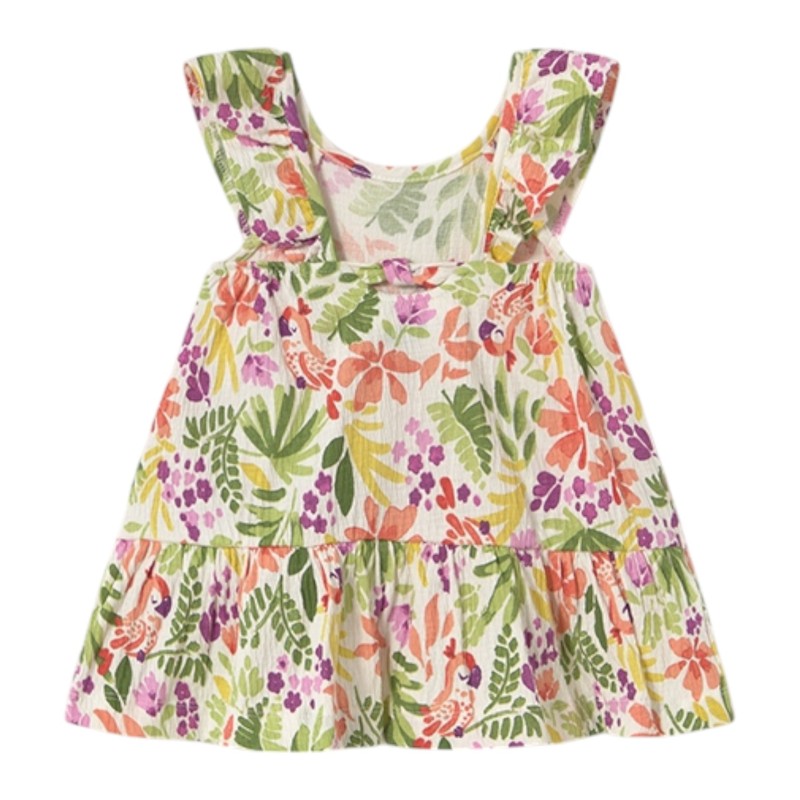 Vestido Tropical Bambula MAYORAL Zanahoria