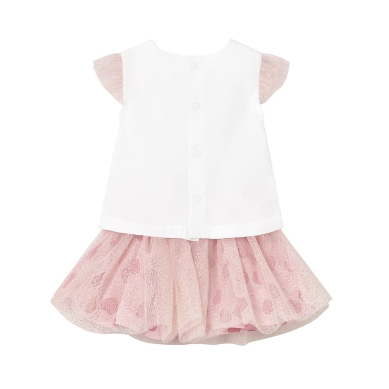 Conjunto falda tul y camiseta Bebé MAYORAL Color Rosa