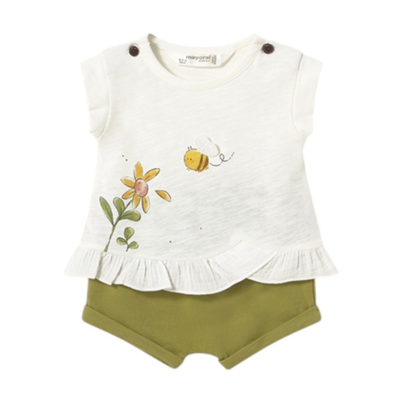 Conjunto 4 Piezas Estampado Bebé MAYORAL Oliva