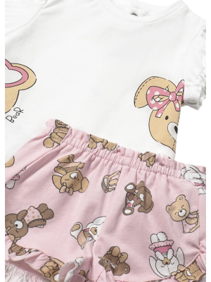 Set short pants and baby shirt MAYORAL Pink 2