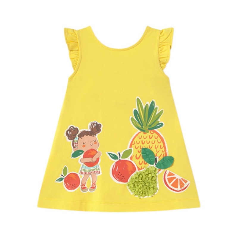 Vestido Estampado Gráfica MAYORAL Amarillo