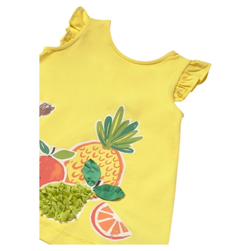 Vestido Estampado Gráfica MAYORAL Amarillo