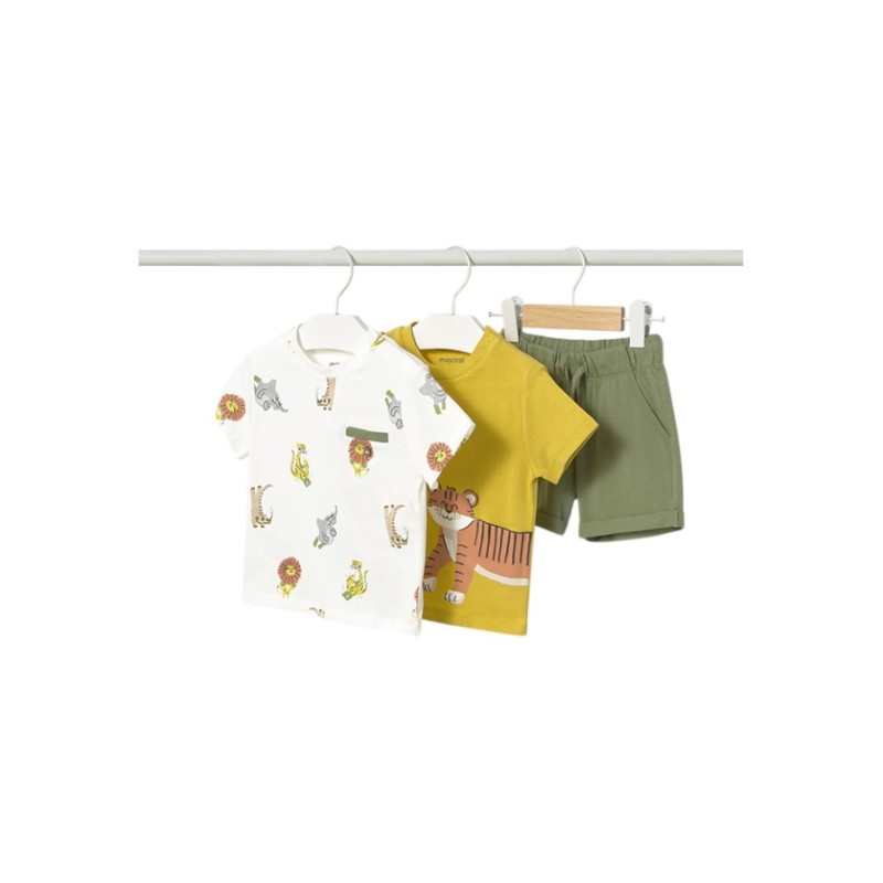 Conjunto 3 Piezas Safari Niño MAYORAL Oro