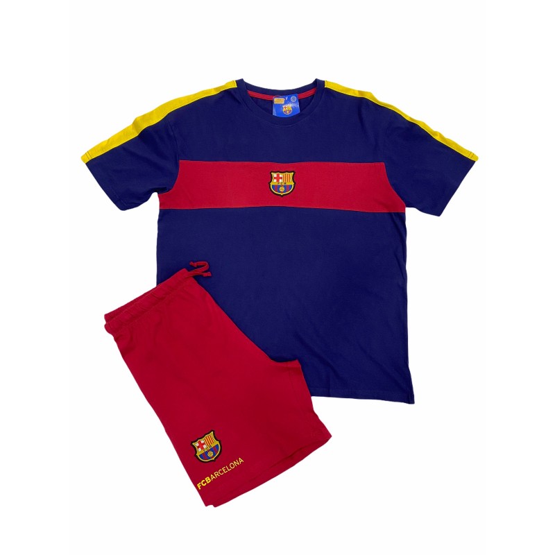 Pyjama Homem Verão FC Barcelona Cor BLAUGRANA