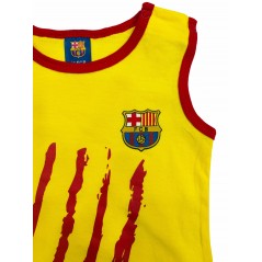Pijama largo de algodón para Bebé BARÇA FC Barcelona Pelele Estampado Gris