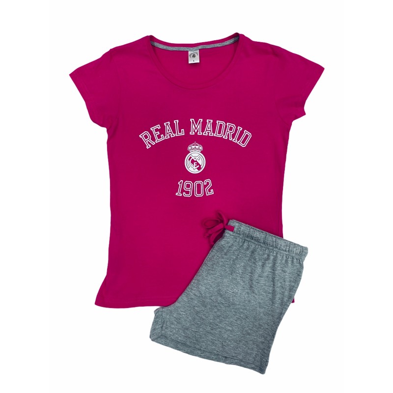 Pijama d'été pour MADRID REAL Femme couleur rose