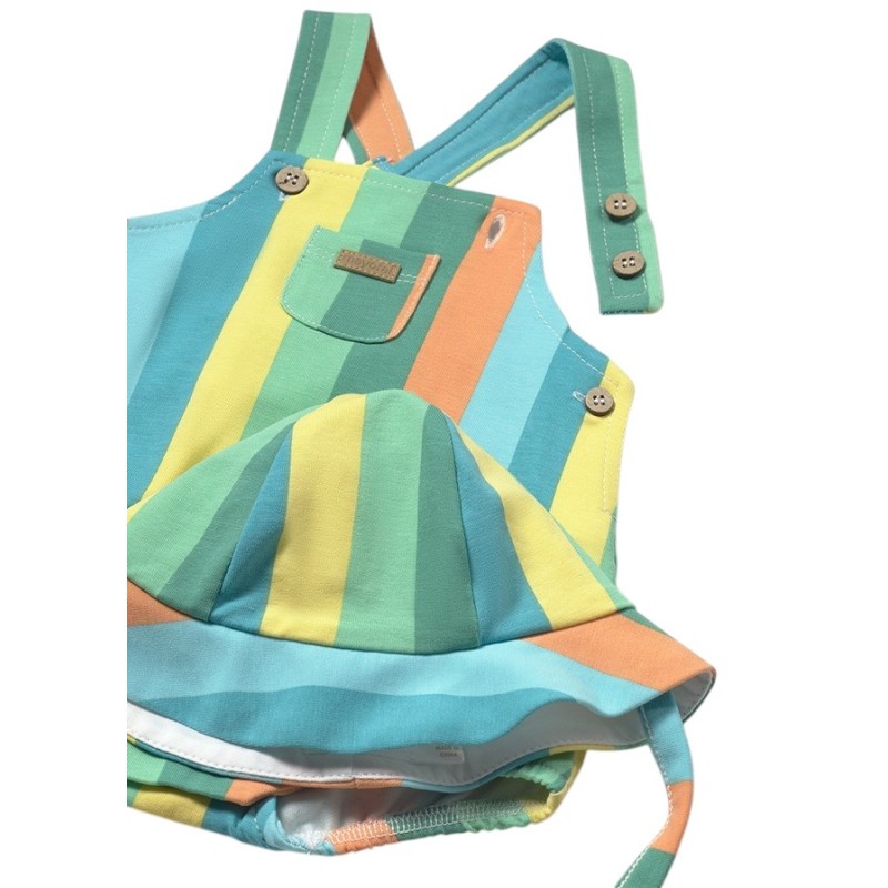 Conjunto Peto Corto 3 piezas bebé MAYORAL Rayas