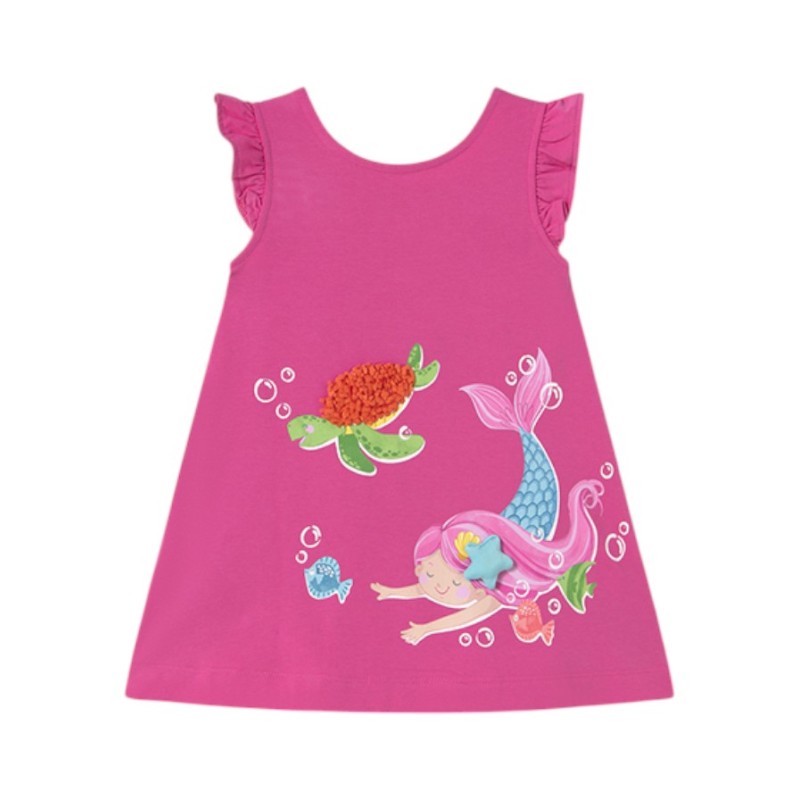 Vestido Estampado Gráfica MAYORAL Fucsia